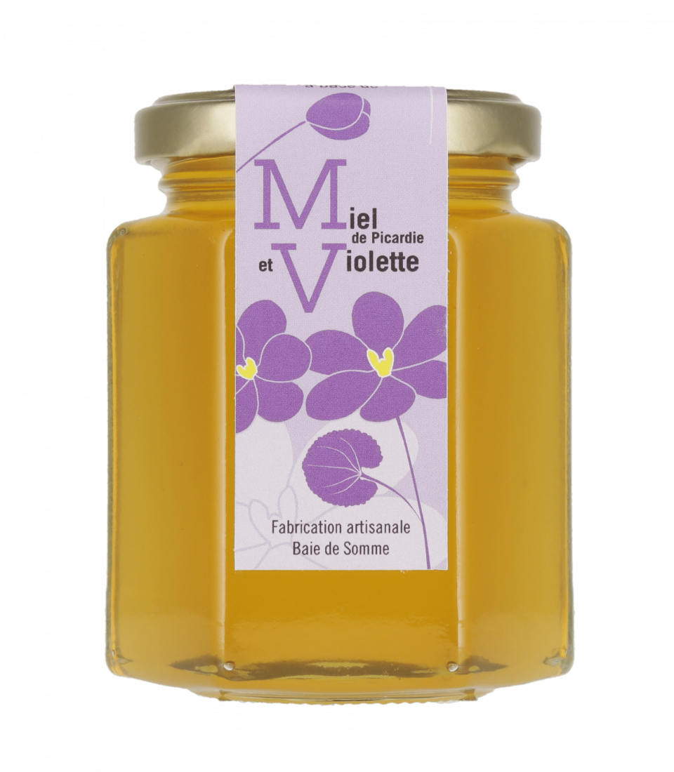 Préparation à base de miel de Picardie et de violette