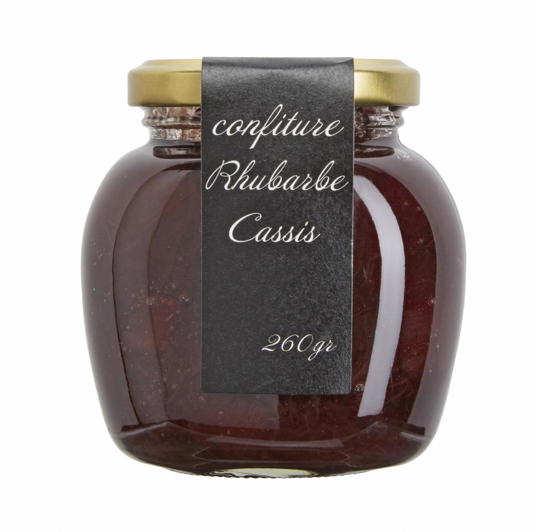 Confiture de rhubarbe et cassis
