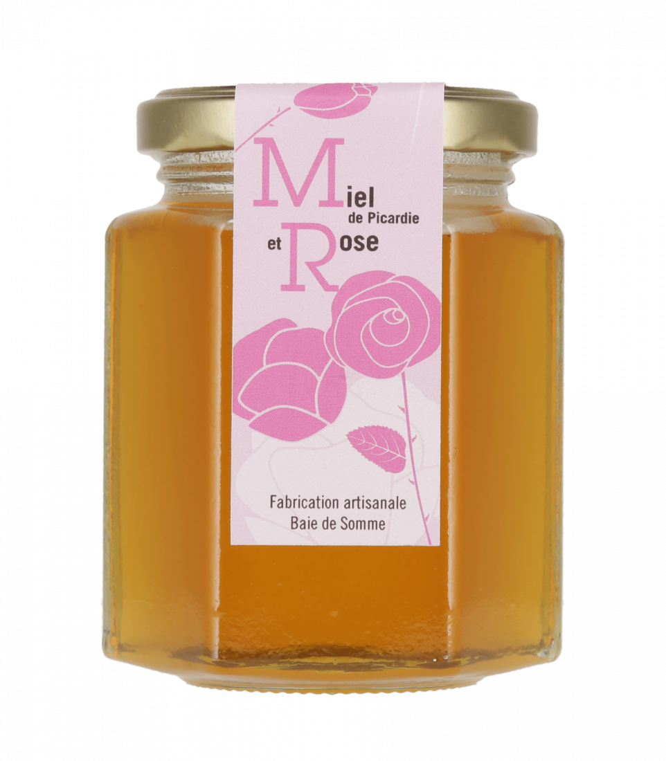 Préparation à base de miel de Picardie et de rose